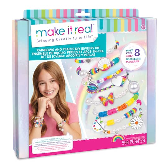 Make It Real&#x2122; Rainbows &#x26; Pearls DIY Jewelry Kit